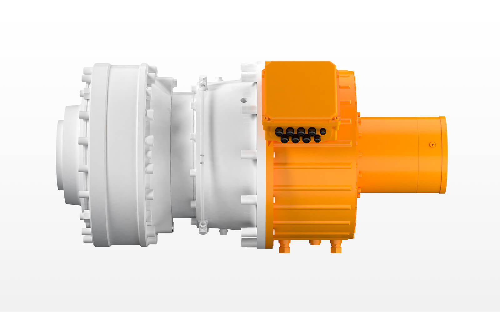 compact main-gearbox with Zollern-syncronous motor in a power range of 200 till 250 kW